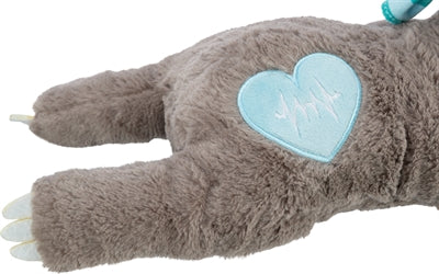 Afbeelding laden in galerijviewer, Trixie pluche luiaard grijs met heartbeat voor puppy