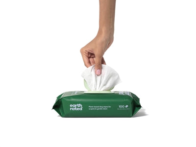 Load image into Gallery viewer, Earth rated dog wipes lavendel composteerbaar