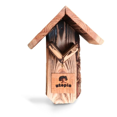 Load image into Gallery viewer, Utopia Pindakaaspothouder gebrand douglas hout