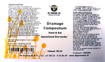 Load image into Gallery viewer, De groene os Drainage compositum hond kat