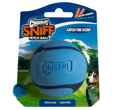 Load image into Gallery viewer, Chuckit Sniff fetch bal bacon geur blauw