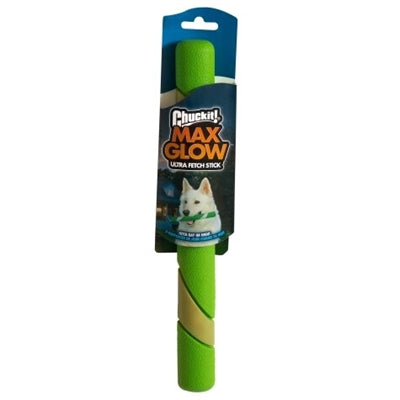Load image into Gallery viewer, Chuckit max glow ultra fetchstick groen