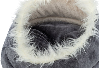 Load image into Gallery viewer, Trixie Hondenmand minou rond soft edition grijs lichtgrijs