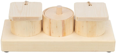 Load image into Gallery viewer, Trixie snack cups voor ratten en konijnen hout