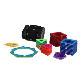 Load image into Gallery viewer, Science magnetische tegels diverse vormen 40 delig 5,5 cm