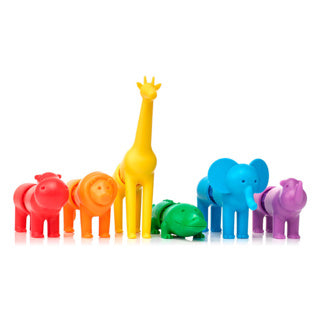 Afbeelding laden in galerijviewer, Smartmax my first safari animals - magnetische safaridieren - 18-delige bouwset met zachte elementen - educatief speelgoed voor peuters - vanaf 1 jaar