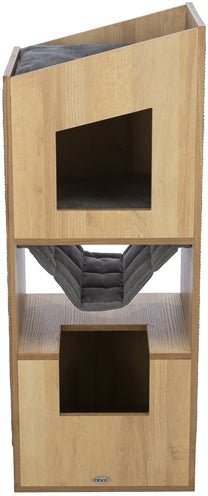 Load image into Gallery viewer, Trixie Citystyle cat tower bruin grijs