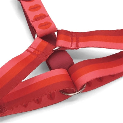 Load image into Gallery viewer, Morso hondentuig h-tuig gerecycled lipstick roze