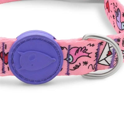 Load image into Gallery viewer, Morso halsband hond gerecycled sweet tweet roze