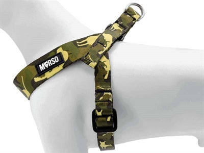 Load image into Gallery viewer, Morso mini hondentuig verstelbaar gerecycled full metal dog bruin