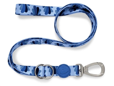 Load image into Gallery viewer, Morso hondenriem verstelbaar gerecycled splash blauw