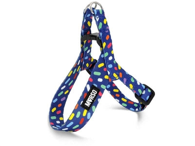 Load image into Gallery viewer, Morso mini hondentuig verstelbaar gerecycled color invaders paars