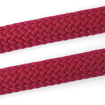 Load image into Gallery viewer, Morso half slip halsband hond regular rope gerecycled red velvet rood