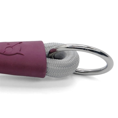 Load image into Gallery viewer, Morso half slip halsband hond soft rope gerecycled grey grijs