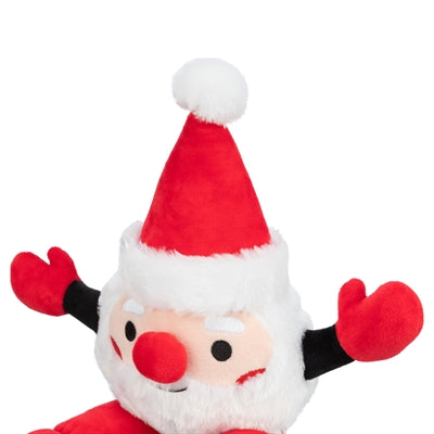 Load image into Gallery viewer, Trixie Xmas kerstman met lange benen pluche