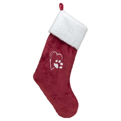 Load image into Gallery viewer, Trixie Xmas kerstsok pluche rood wit