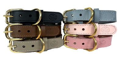 Load image into Gallery viewer, Sazzz Halsband hond braveheart leer zadel bruin