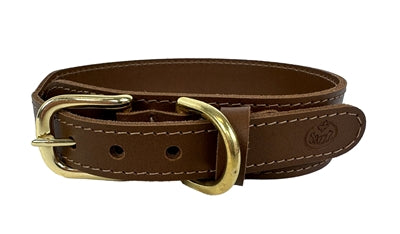 Load image into Gallery viewer, Sazzz Halsband hond pioneer leer zadel bruin