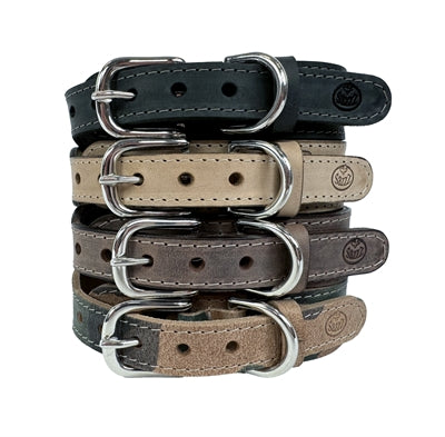 Load image into Gallery viewer, Sazzz Halsband hond boho vintage leer camouflage