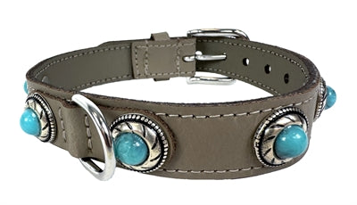 Load image into Gallery viewer, Sazzz Halsband hond adventure stone leer taupe