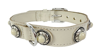 Load image into Gallery viewer, Sazzz Halsband hond adventure stone leer creme