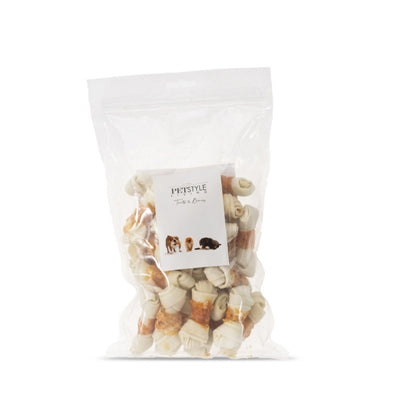 Load image into Gallery viewer, Petstyle living geknoopt bot wit met kip