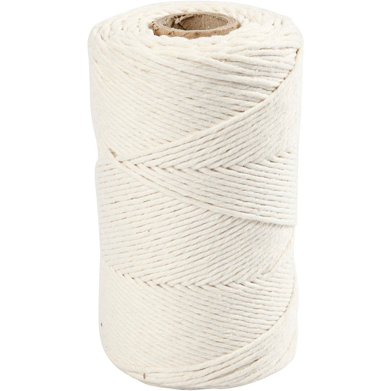Load image into Gallery viewer, Creativ company https: www.cchobby.nl macrame-koord-l-198-m-d-2-mm-off-white-330-gr-1-rol