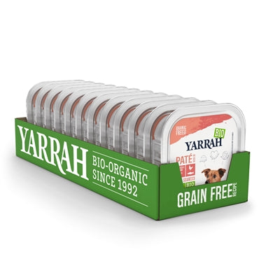 Load image into Gallery viewer, Yarrah Dog alu bio pate chicken salmon with seaweed