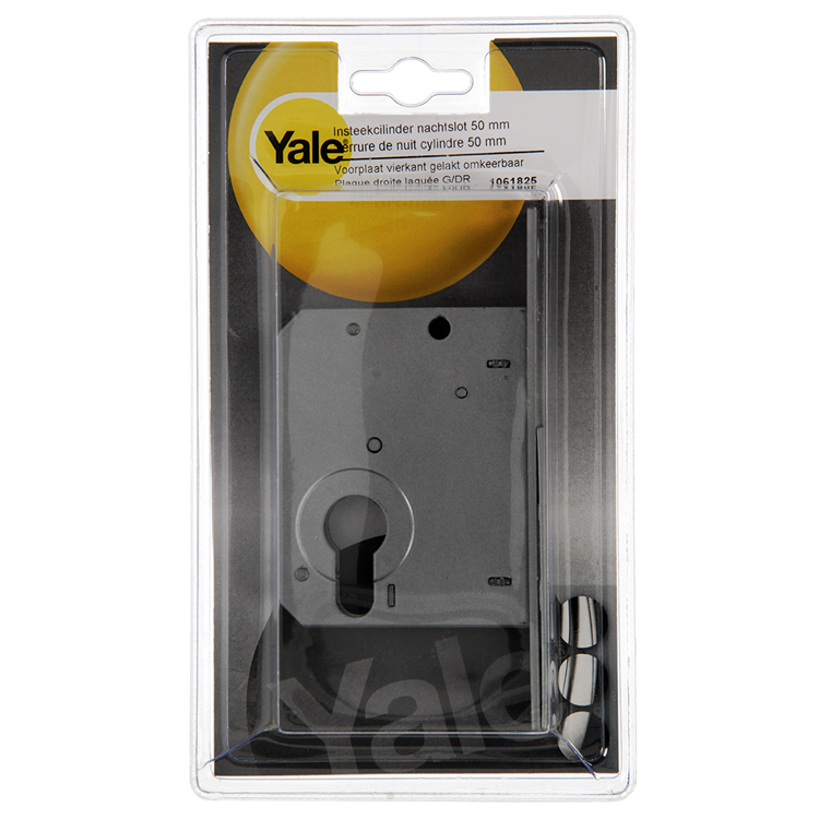 Chargez l'image dans la visionneuse de la galerie, Yale 1061825 - insteek cilindernachtslot 50mmvoorplaat vierkant gelakt omkb | 1 stuks