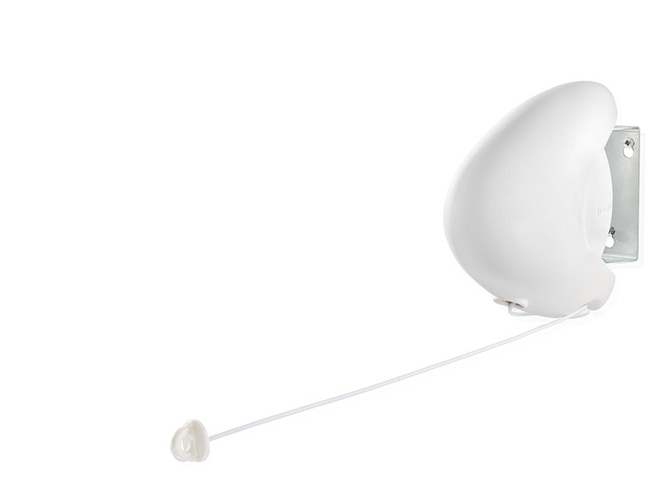 Afbeelding laden in galerijviewer, Leifheit wanddrooglijn rollfix single 80 longline - 8 m drooglengte - ophangbaar - wit
