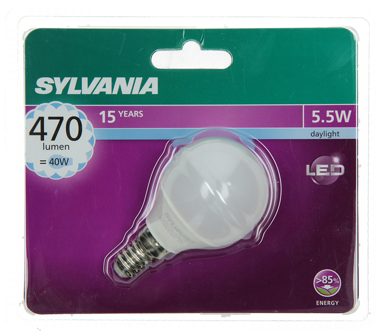 Chargez l'image dans la visionneuse de la galerie, Sylvania 1059973 - syl led kogel e14 5,5w= 40w 470 lm 6500k | 6 stuks
