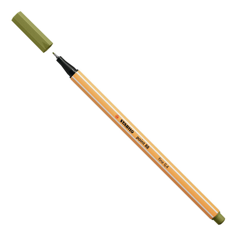 Load image into Gallery viewer, Stabilo point 88 - fineliner - modder groen (88 37)