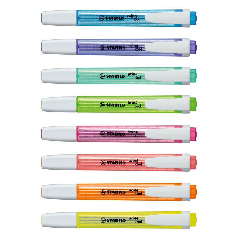 Afbeelding laden in galerijviewer, Stabilo tekstmarker swing cool 275 8-3 kleurenassortiment breed beitel 8 stuks