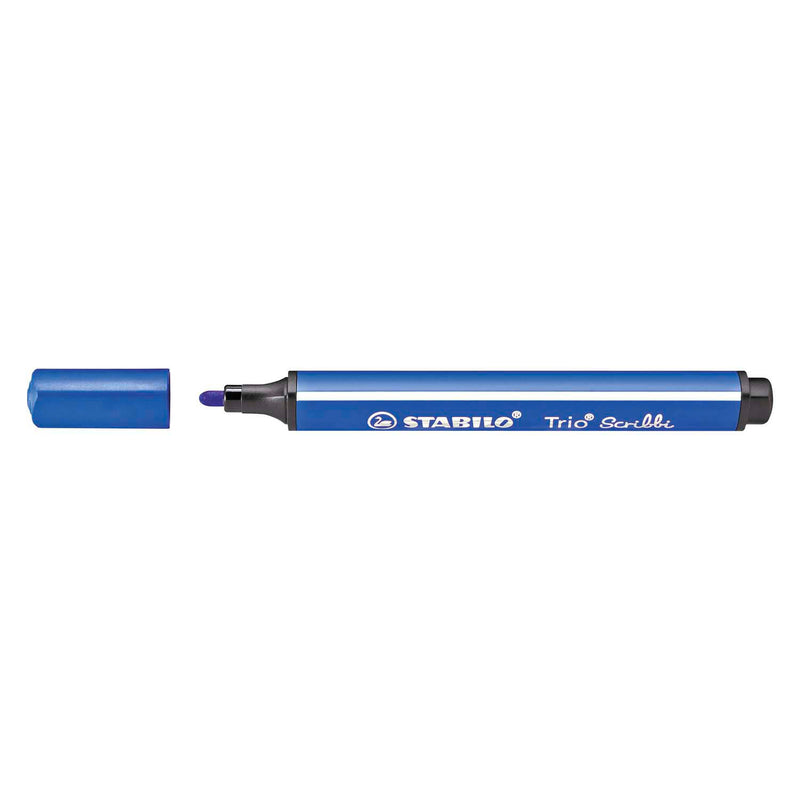 Load image into Gallery viewer, Stabilo trio scribbi - viltstift met meeverende punt - blauw