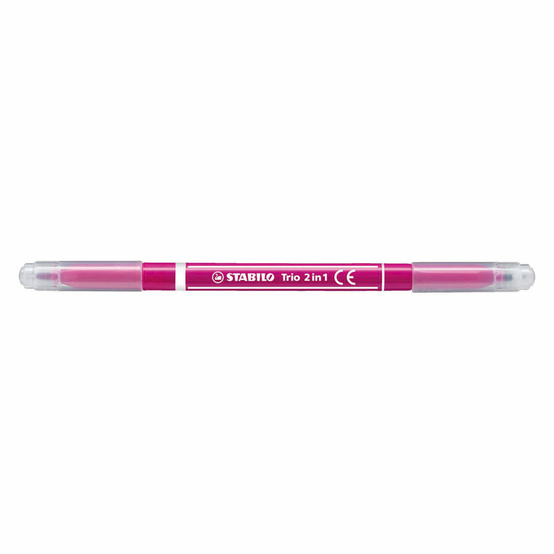 Load image into Gallery viewer, Stabilo trio 2 in 1 - viltstift en fineliner in een - set 10 stuks