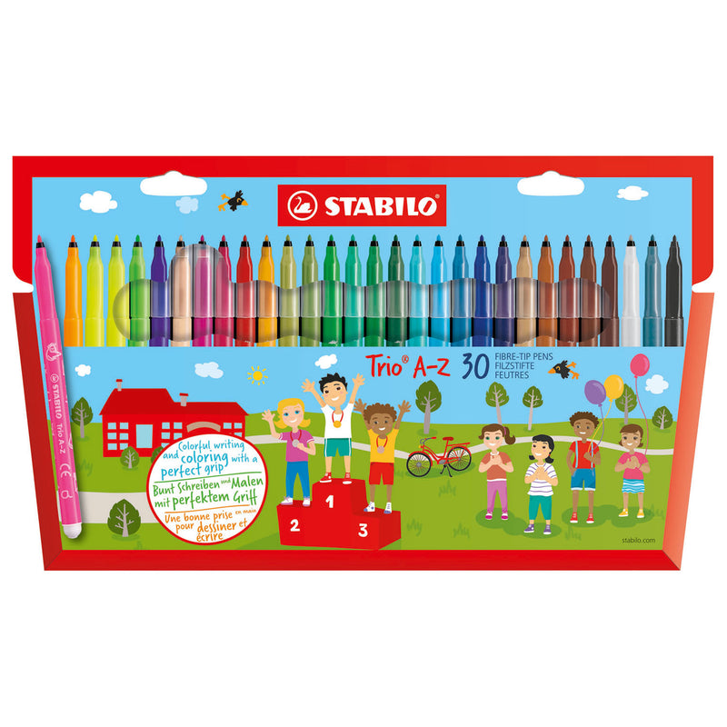 Load image into Gallery viewer, Stabilo trio a-z - viltstift - set met 30 stuks