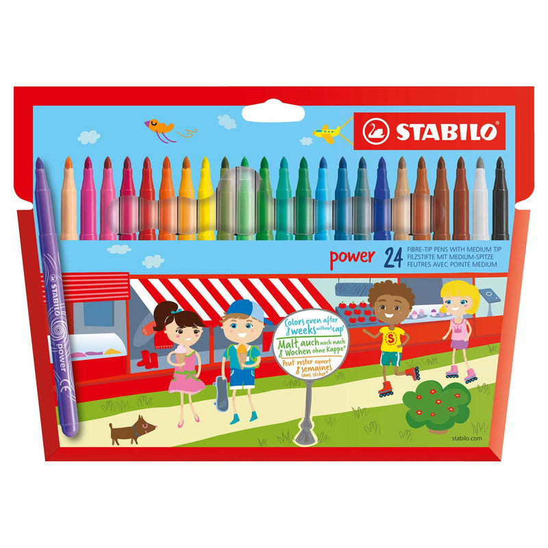 Load image into Gallery viewer, Stabilo power - viltstift - set met 24 stuks