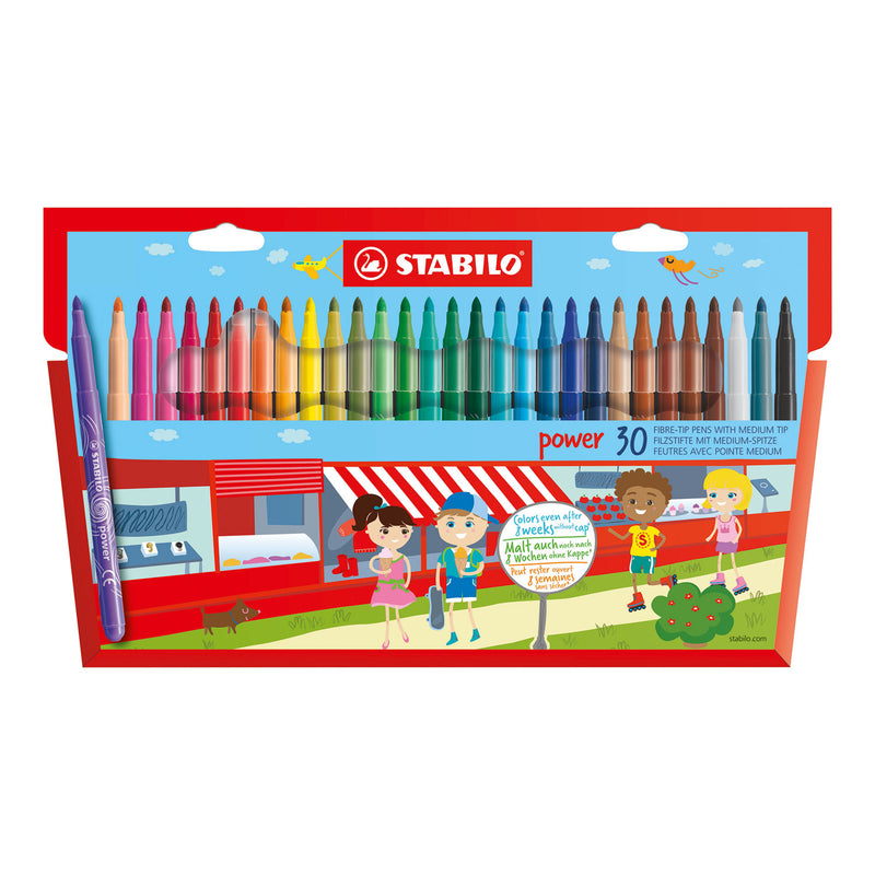 Load image into Gallery viewer, Stabilo power - viltstift - set met 30 stuks