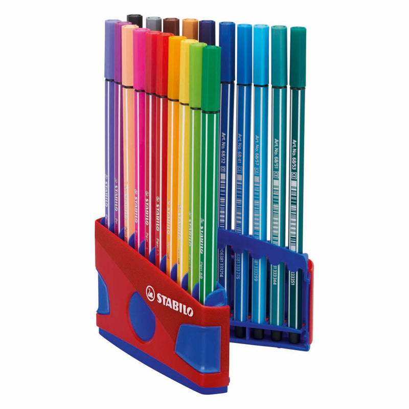 Load image into Gallery viewer, Stabilo pen 68 - viltstift - colorparade - set 20 stuks- rood