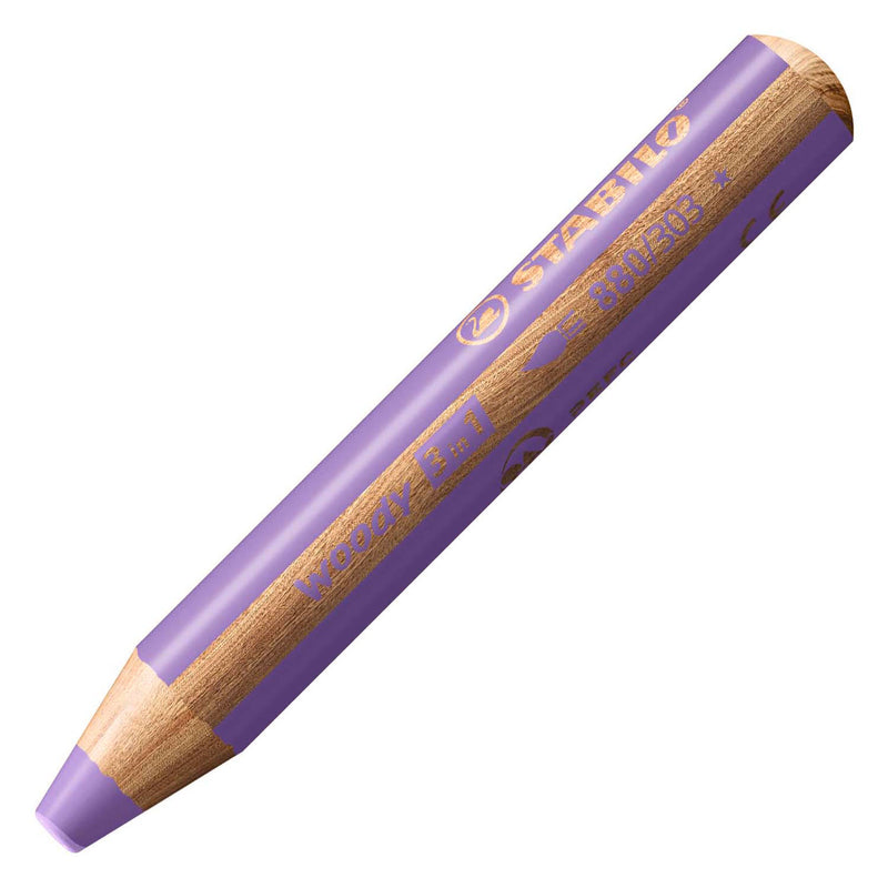 Afbeelding laden in galerijviewer, Stabilo woody 3 in 1 - multitalent kleurpotlood - pastel lila
