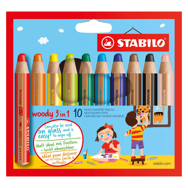 Load image into Gallery viewer, Stabilo woody 3 in 1 - multitalent potlood - set 10 stuks