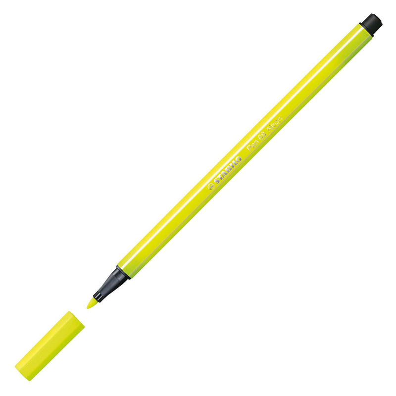 Load image into Gallery viewer, Stabilo pen 68 - viltstift - fluoriserend geel (68 024)