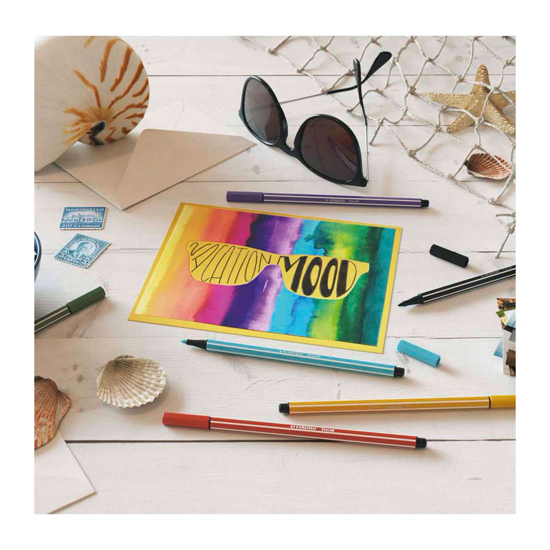 Load image into Gallery viewer, Stabilo pen 68 - viltstift - fluoriserend geel (68 024)