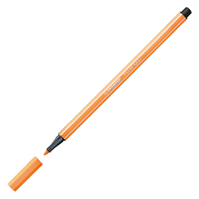 Load image into Gallery viewer, Stabilo pen 68 - viltstift - fluoriserend oranje (68 054)