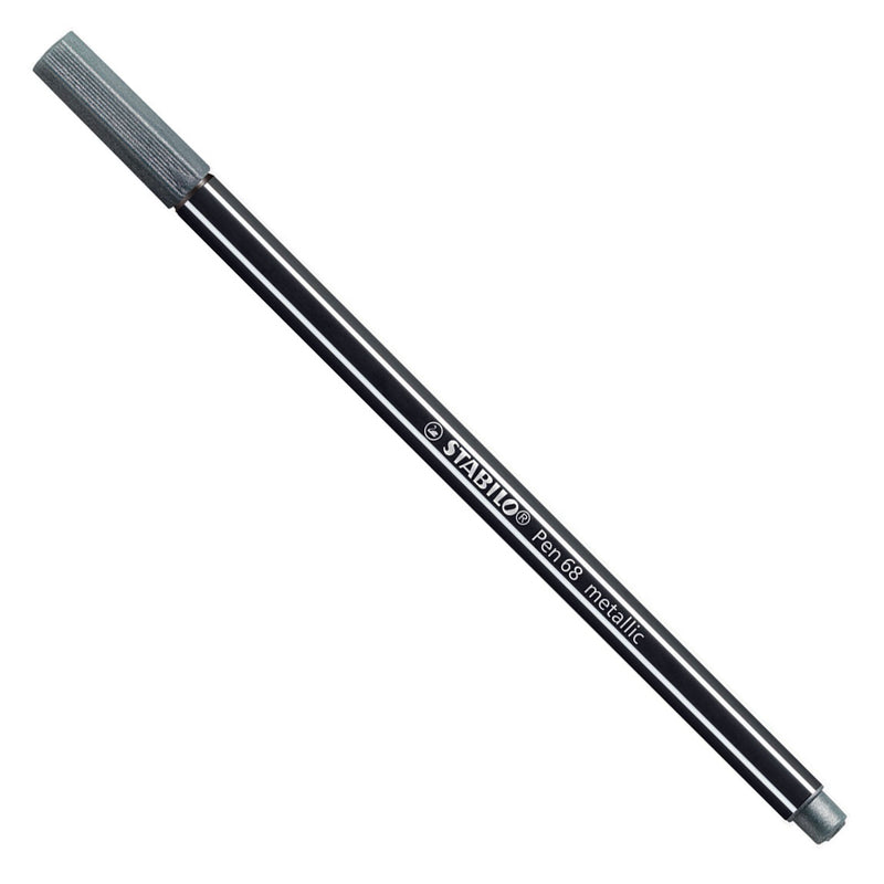 Load image into Gallery viewer, Stabilo pen 68 metallic- viltstift - zilver (68 805)