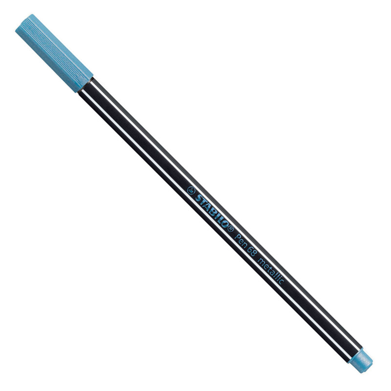 Load image into Gallery viewer, Stabilo pen 68 metallic - viltstift - blauw (68 841)