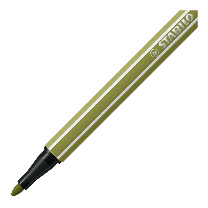 Load image into Gallery viewer, Stabilo pen 68 - viltstift - modder groen (68 37)