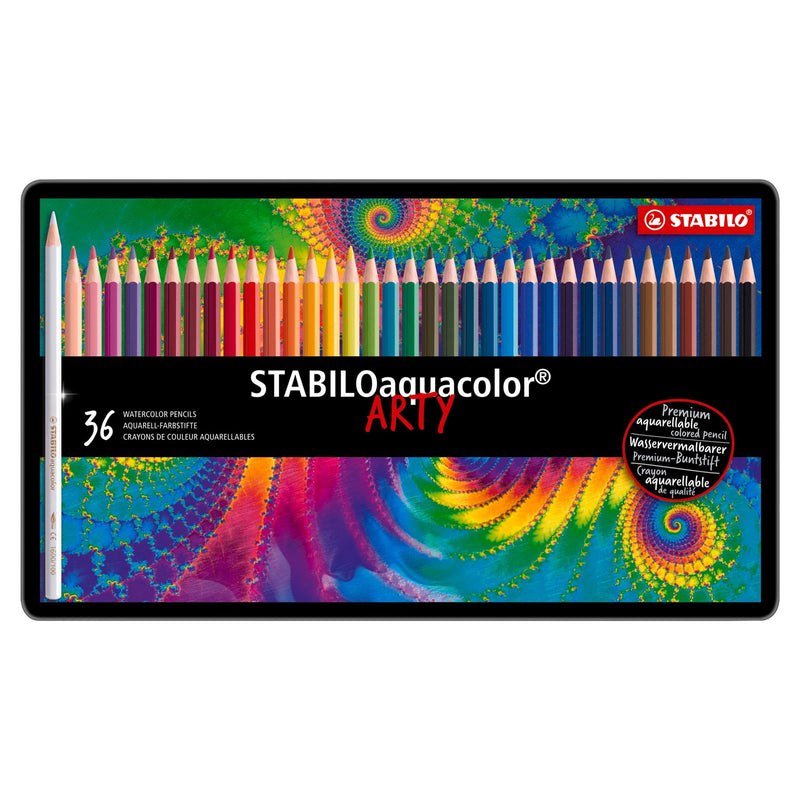 Load image into Gallery viewer, Stabilo aquacolor - aquarel kleurpotlood - metalen set 36 st.
