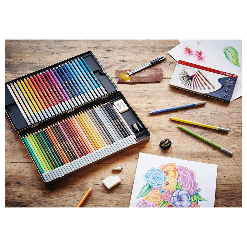 Load image into Gallery viewer, Stabilo carbothello -kalkpastel kleurpotlood - olijfgroen