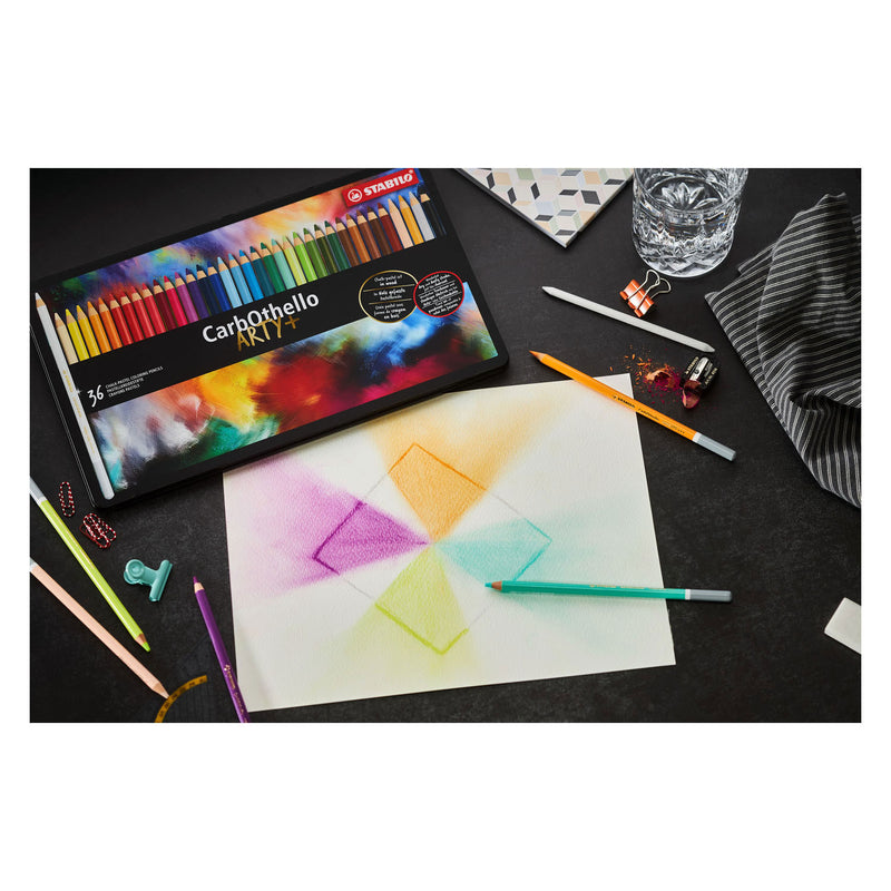 Load image into Gallery viewer, STABILO CarbOthello Metalen Doos Kleurpotloden, 60st.